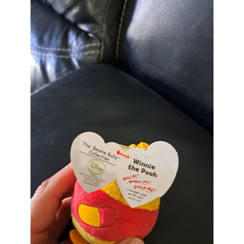 Ty Beanie Ballz Winnie the Pooh Bear Ball 4